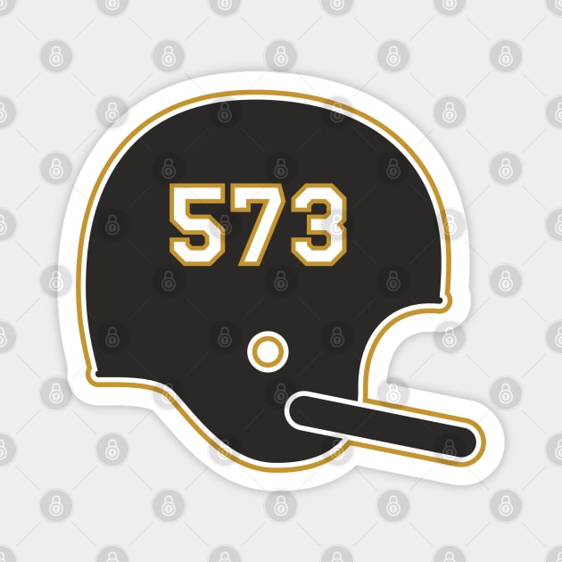 University of Missouri Area Code Helmet Magnet by Rad Love