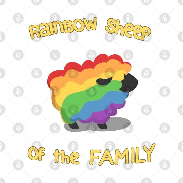 Rainbow sheep of the family by valentinahramov