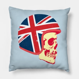 Cafe Racer Skull biker Pillow