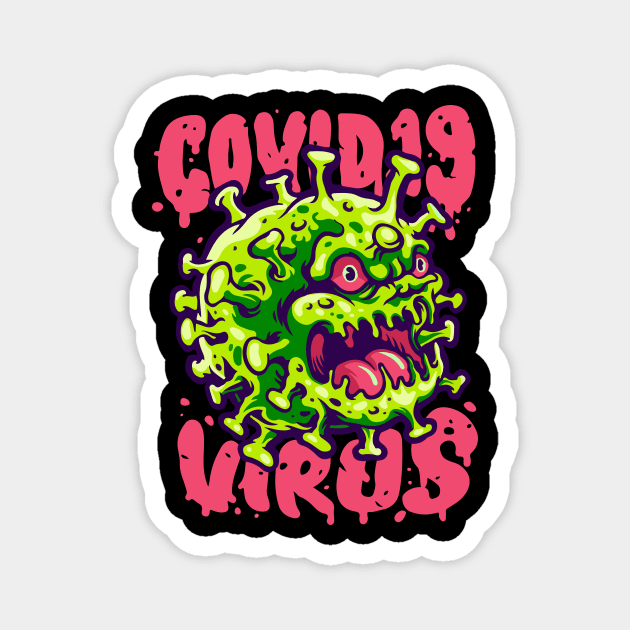 coronavirus Magnet by sufian