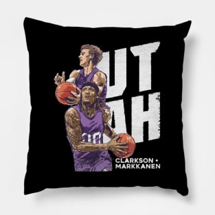 Jordan Clarkson & Lauri Markkanen Utah Duo Pillow