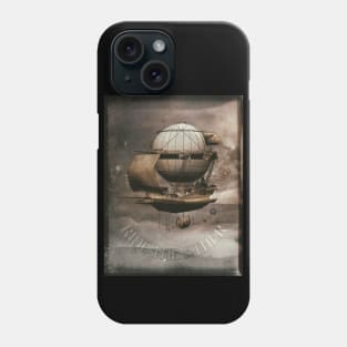 Awesome Steampunk Airship "Ride the Ether" Phone Case