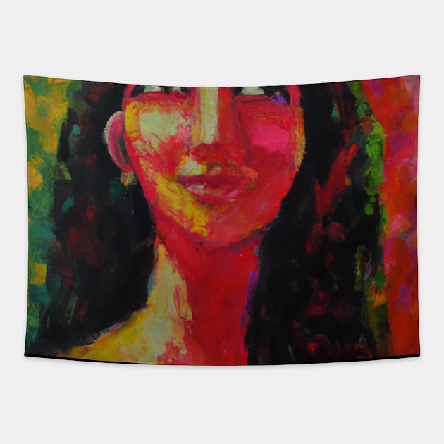 Smirk Tapestry by Delta Zero Seven