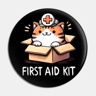 First Aid Kit Cuddle Cat Pin