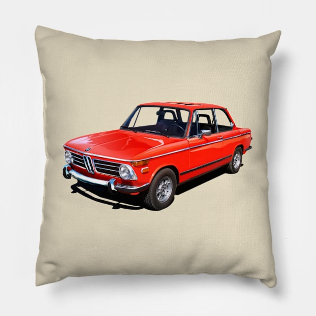 BMW 2002 Pillow by Midcenturydave