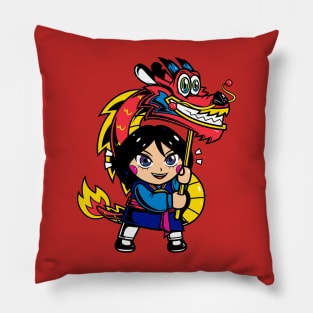 The Dragon Dancer Pillow