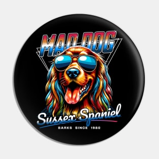 Mad Dog Sussex Spaniel Pin