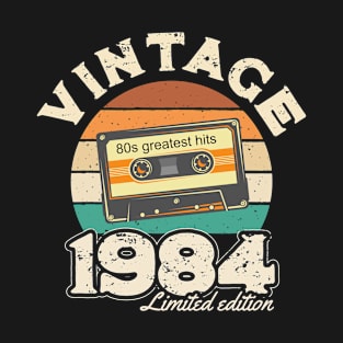 1984 Retro sunset casette - 1984 Birthday gift T-Shirt