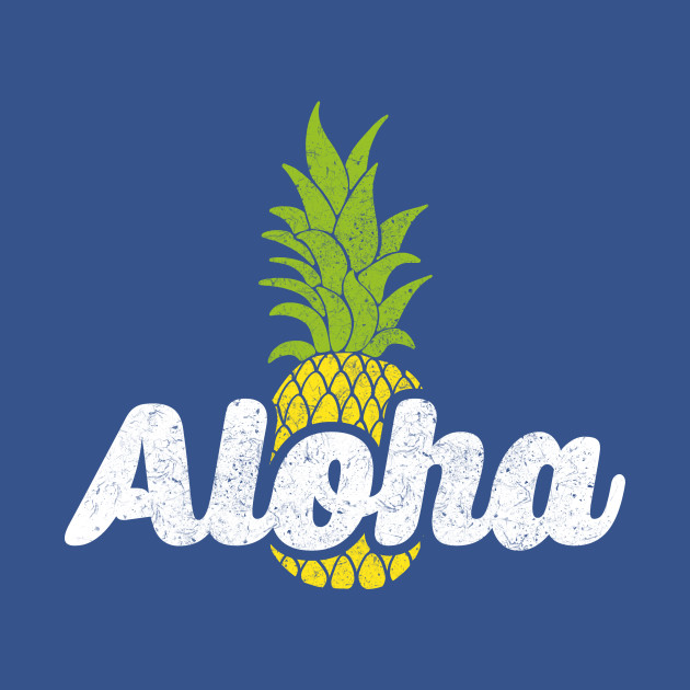 Disover Cute Aloha Pineapple Hawaiian Fruit Theme - Aloha Pineapple - T-Shirt