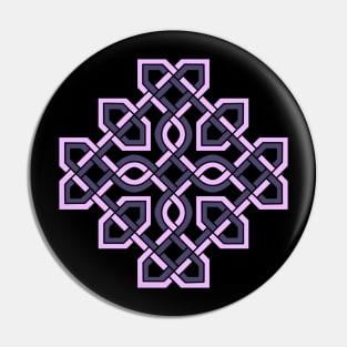 Celtic Cross Weaved Purple Pin