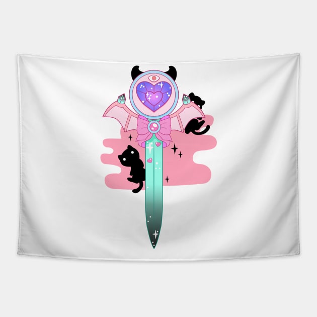 Magical Girl Knife Tapestry by BubblegumGoat