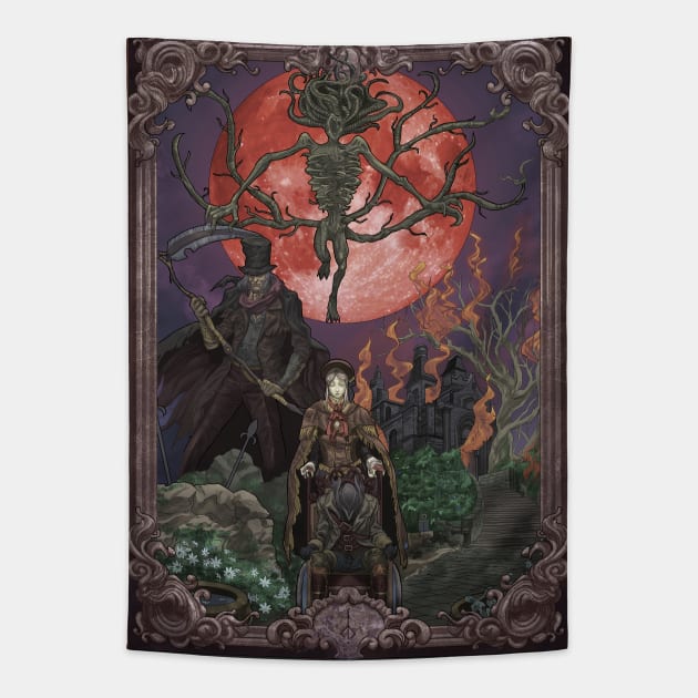 The Hunter's Dream Tapestry by alefarfer