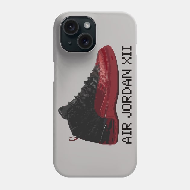 AJ XII - Pixelated art Phone Case by Buff Geeks Art