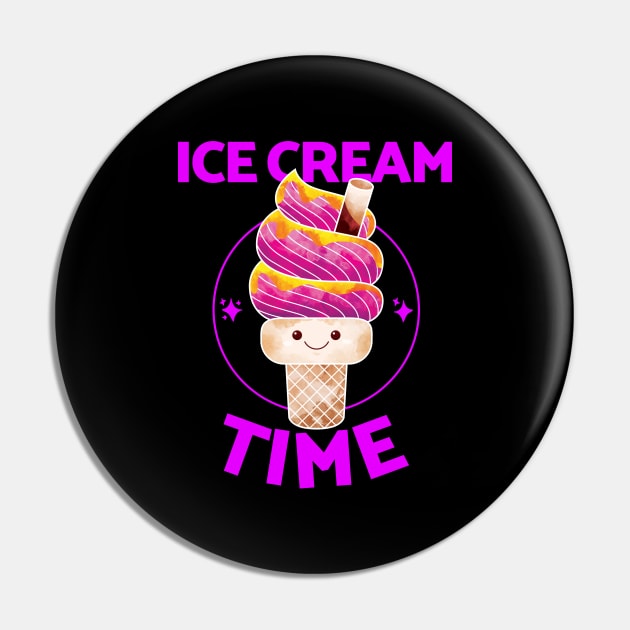 Ice Cream Time Pin by BlueCloverTrends