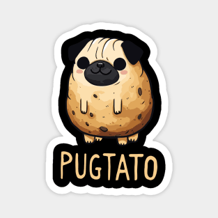 Pugtato Pug Potato Dog Humor Magnet