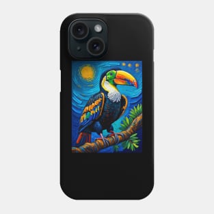 Toco toucan in starry night Phone Case