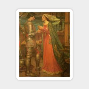 Tristan and Isolde by John William Waterhouse Magnet