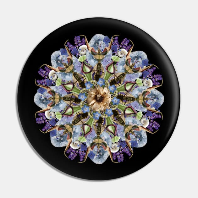 Lavender and crystals mandala Pin by burenkaUA