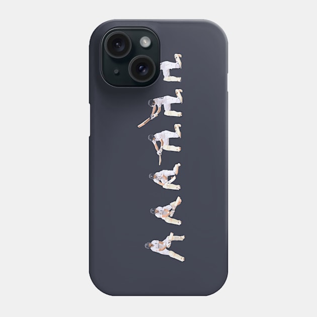 Cricket Bowling Sequence Phone Case by Pasghetti