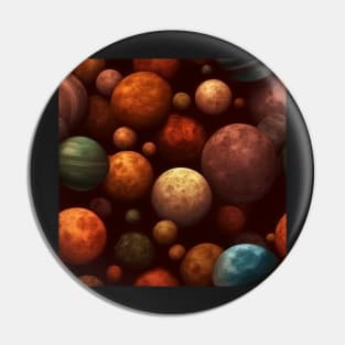 Planets Pattern Pin