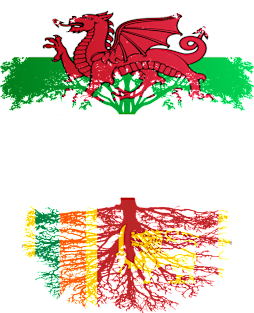 Welsh Grown With Sri Lankan Roots - Gift for Sri Lankan With Roots From Sri Lanka Magnet