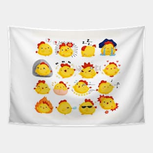 Smiley Chicks Tapestry