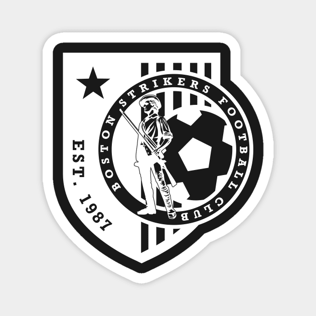 BOS Strikers White Shield Magnet by BostonStrikers