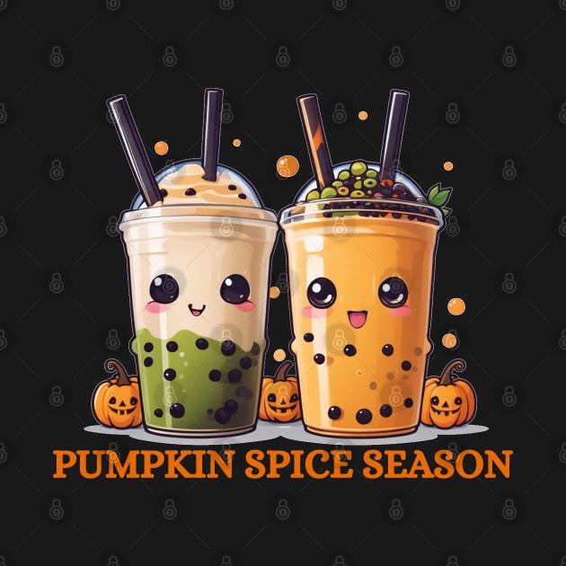 Pumpkin Spice Season Bubble Tea. by Cotton Candy Art