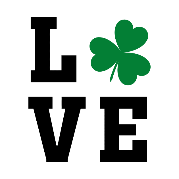 Love one Irish Shamrock - Tshirt by gastaocared