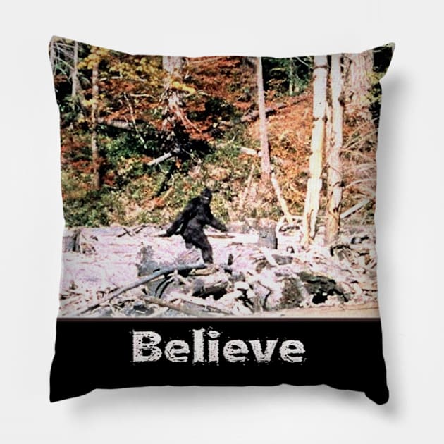 BigFoot Pillow by SciFi_Kaiju_Guy