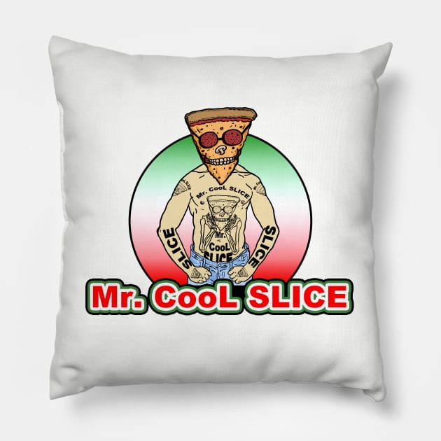 Mr. Cool Slice Pillow by OBSUART