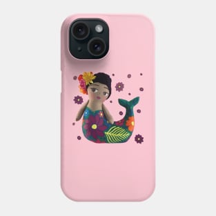 Mexican mermaid rag doll muñeca lele original maria toy from queretaro mexico Phone Case