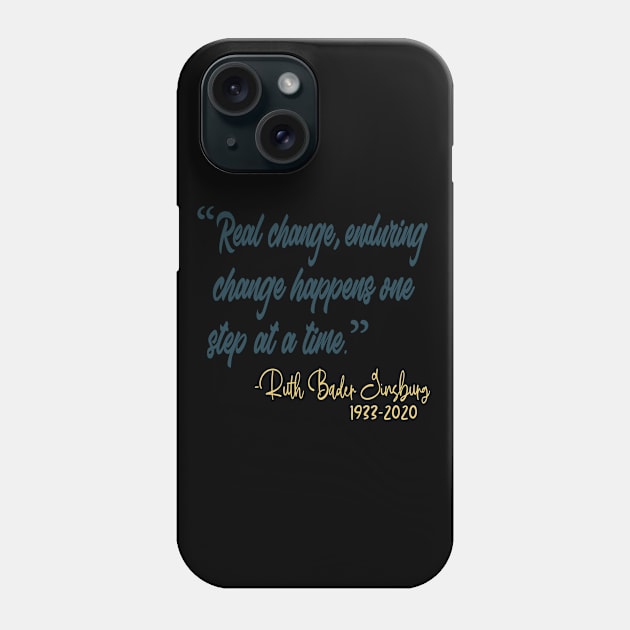 RBG Ruth Bader Ginsburg RIP 1933 - 2020 Phone Case by Redmart