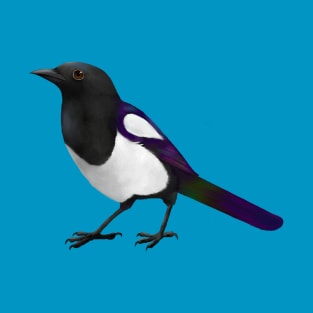 Magpie digital illustration T-Shirt