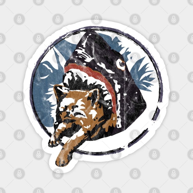 Shark eating kitten shirt 2025