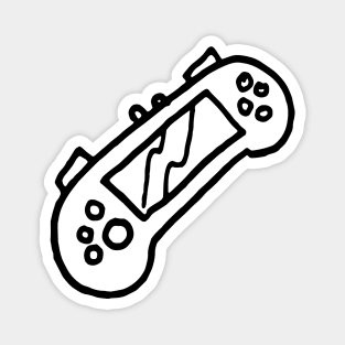 Handheld Game Line Art Magnet