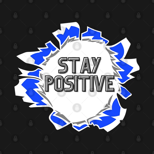 Stay Positive Purple and Gray by mebcreations