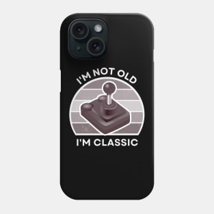 I'm not old, I'm Classic | Joystick | Retro Hardware | Vintage Sunset | '80s '90s Video Gaming Phone Case