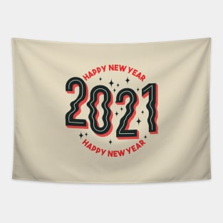 2021 Happy New Year Tapestry