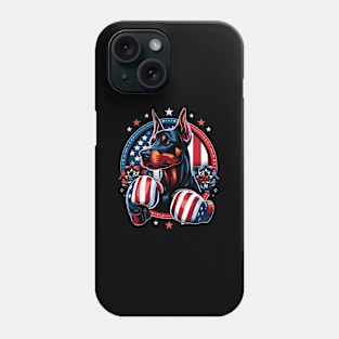 Proud Kickboxing Dog Boxer Dog Of 4Th Of July Phone Case