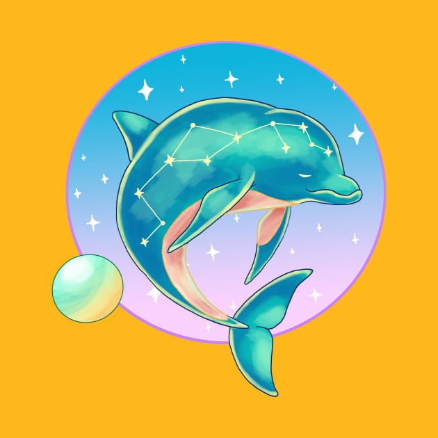 Constellation Dolphin by Astro Potion