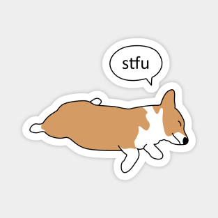 Corgi Nap - stfu Magnet