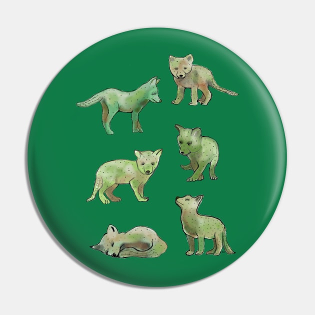 Cactus Fox Pin by msmart