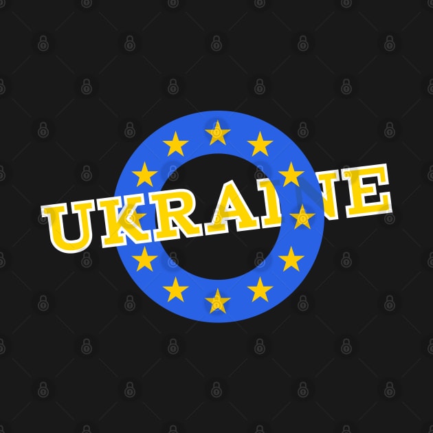 Ukraine and European Union flag by mailboxdisco