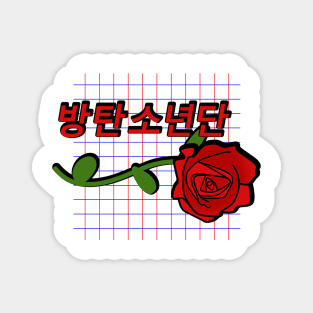 BTS Retro Rose Magnet