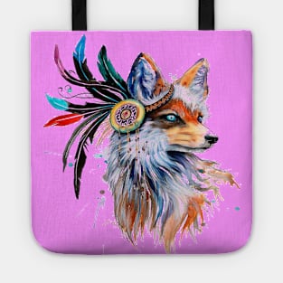 Watercolor Fox Tote