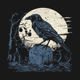 Woodcut Crow T-Shirt