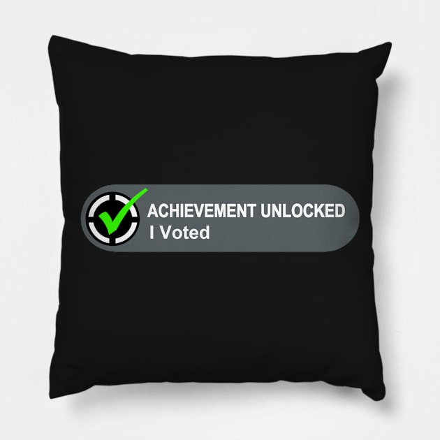 Achievement Unlocked I Voted Pillow by AngryMongoAff