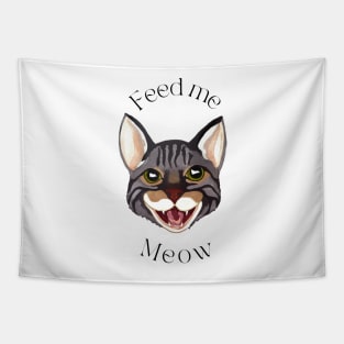 Feed Me Meow Tapestry