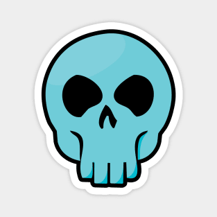 Skull - Blue Magnet